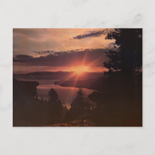 Carte postale Vintage Lake Tahoe Sunrise