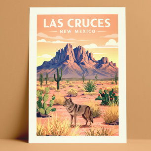 Carte Postale Vintage Las Cruces Nouveau-Mexique