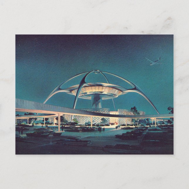 Carte postale vintage LAX Los Angeles Airport (Devant)