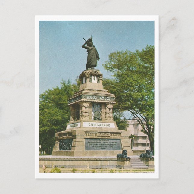 Carte Postale Vintage L'Dernier Empereur Aztèque (Devant)