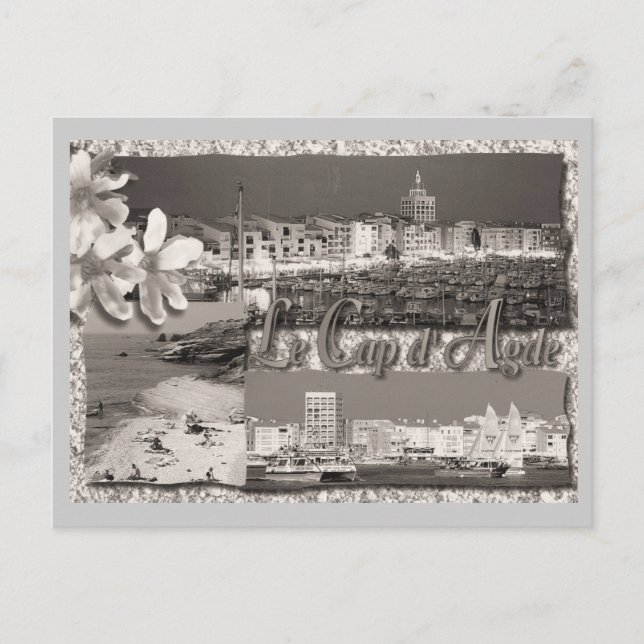 Carte Postale Vintage, Le casquette d'Agde (Devant)