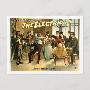 Carte Postale Vintage - L'électricien