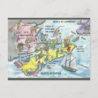 Vintage Les provinces maritimes du Canada