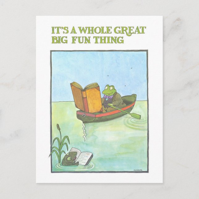 Carte Postale Vintage Library Reading Poster (Devant)