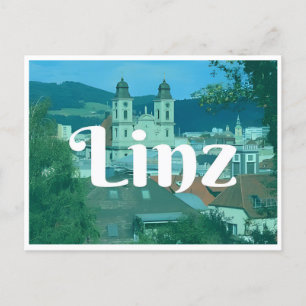 Carte Postale vintage Linz Autriche ville d'Autriche Voyage