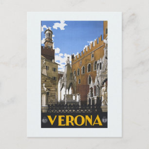 Carte Postale Vintage Litho Travel et Vérone Italie