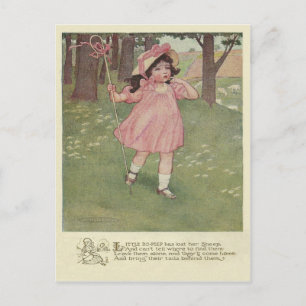 Carte Postale Vintage Little Bo Peep