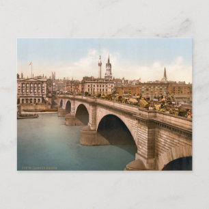Carte Postale Vintage London Bridge Londres Angleterre