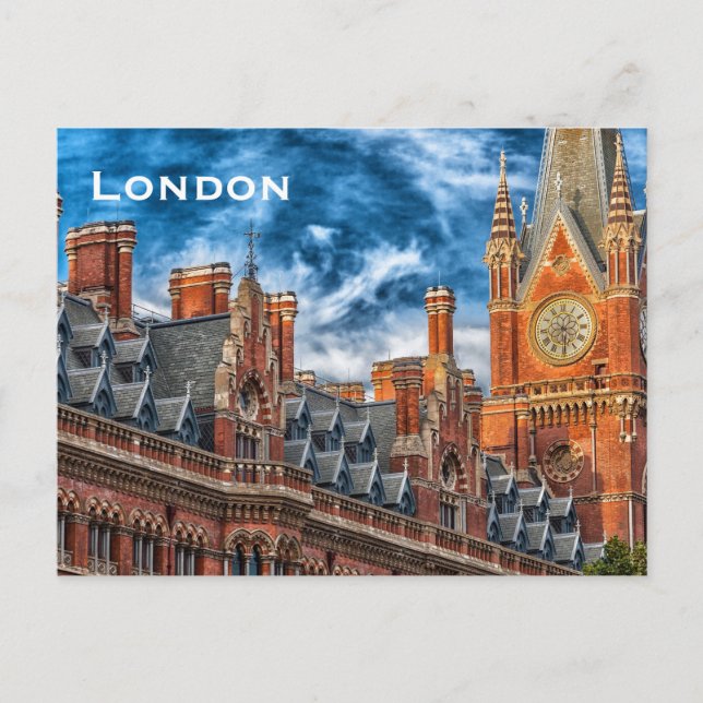 Carte postale vintage London Travel Tourism (Devant)