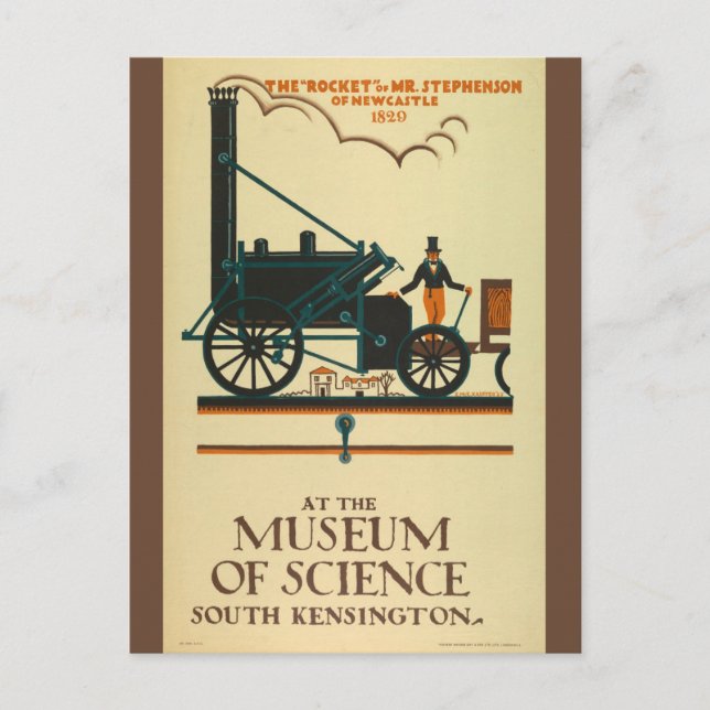 Carte Postale Vintage Londres Angleterre British Science Travel (Devant)