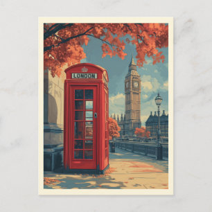 Carte Postale Vintage Londres Travel
