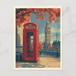 Carte Postale Vintage Londres Travel