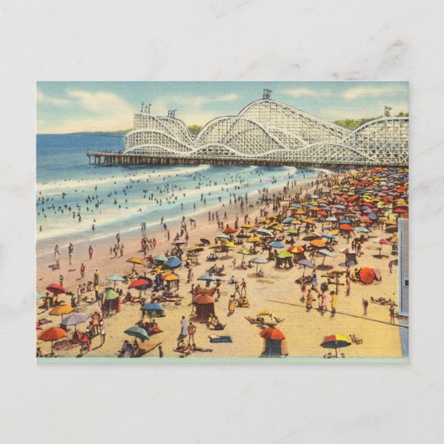 Carte Postale Vintage Long Beach Californie (Devant)