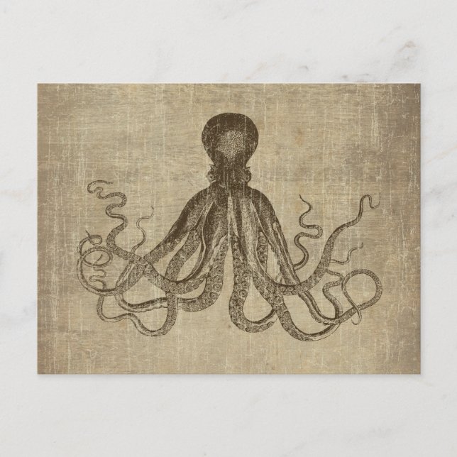 Carte Postale Vintage Lord Bodner Octopus Triptyque (Devant)