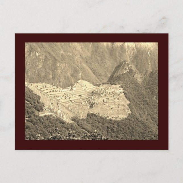 Carte postale Vintage Machu Picchu (Devant)
