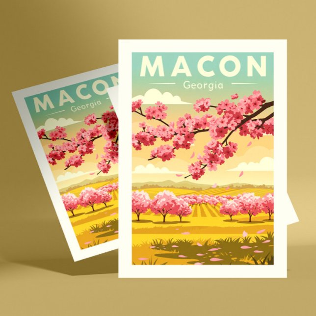 Carte Postale Vintage Macon Géorgie (Créateur téléchargé)