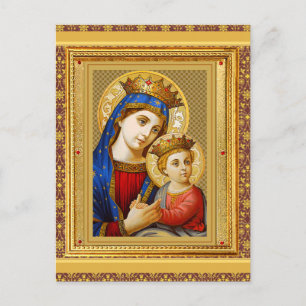 Carte postale vintage Madonna et Child Christmas