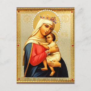 Carte postale vintage Madonna et Child Christmas