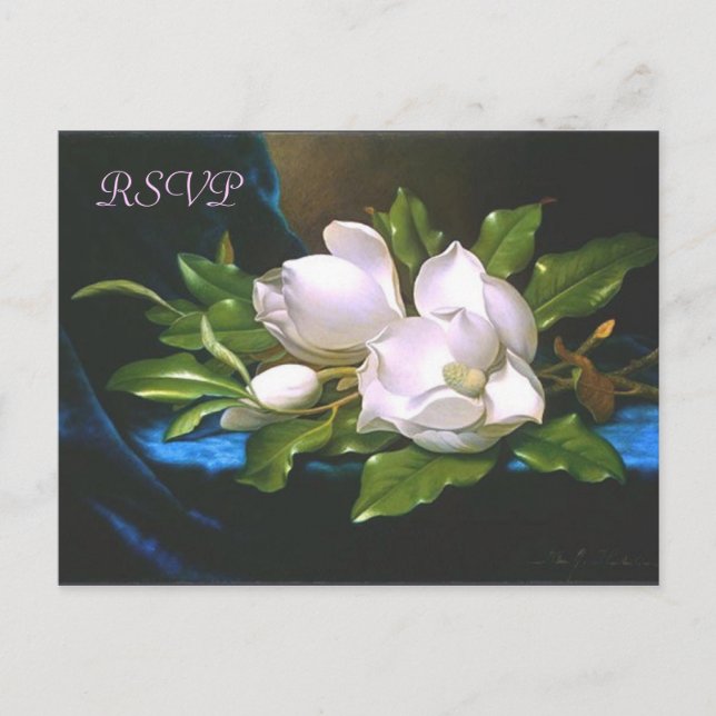 Carte postale vintage Magnolia RSVP (Devant)