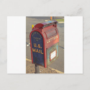 Carte Postale Vintage Mailbox