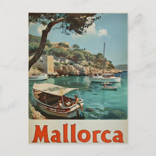 Carte postale Vintage Mallorca Coastal Bliss