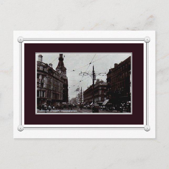 Carte Postale Vintage Manchester postcard (Devant)