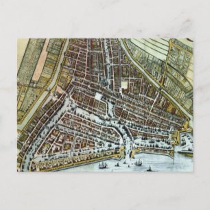 Carte Postale Vintage Map of Rotterdam Netherlands