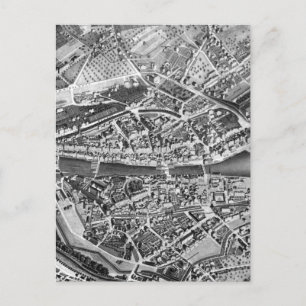 Carte Postale Vintage Map of Zurich Switzerland
