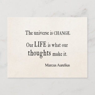 Carte Postale Vintage Marcus Aurelius Universe Changer la soumis