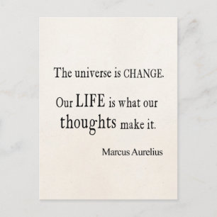 Carte Postale Vintage Marcus Aurelius Universe Changer la soumis