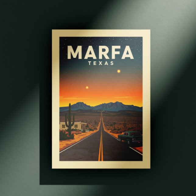 Carte Postale Vintage Marfa Texas (Créateur téléchargé)