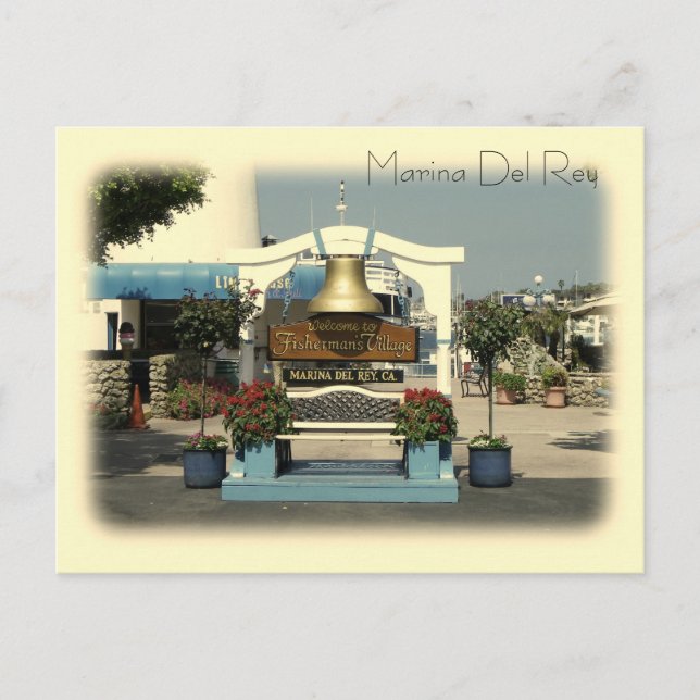 Carte postale vintage Marina Del Rey ! (Devant)