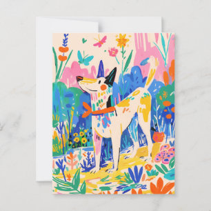 Carte postale Vintage Matisse Dog