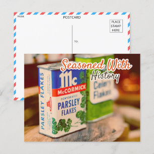 Carte Postale Vintage McCormick Spice Tins