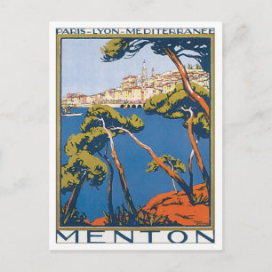 Carte Postale Vintage Menton France