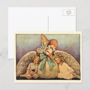 Carte Postale Vintage Mère Oie Enfants Jessie Willcox Smith