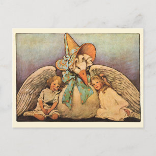 Carte Postale Vintage Mère Oie Enfants Jessie Willcox Smith