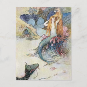 Carte postale vintage Mermaid