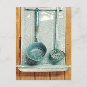 Carte Postale Vintage métal Ladles Country Kitchen