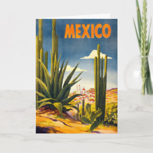 Carte postale vintage Mexico Travel