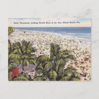 Carte postale vintage Miami Beach Florida