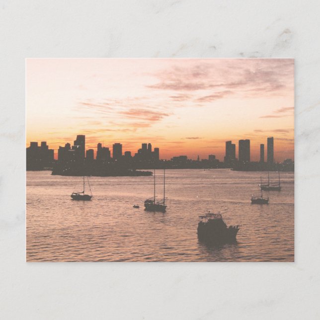 Carte Postale Vintage Miami Skyline (Devant)