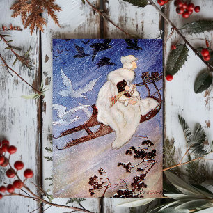 Carte Postale Vintage Milo Winter La Reine Des Neiges