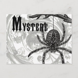 Carte Postale vintage moderne halloween tarantula