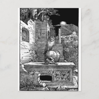 Carte postale vintage Momento Mori