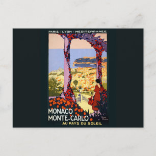 Carte postale vintage Monaco Monte Carlo