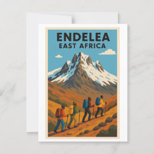Carte postale vintage - Mont Kenya - Afrique de l'