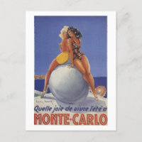 Vintage Monte Carlo Deux femmes en maillot de bain