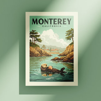 Carte Postale Vintage Monterey Californie