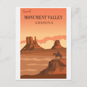 Carte Postale Vintage Monument Valley Arizona Travel